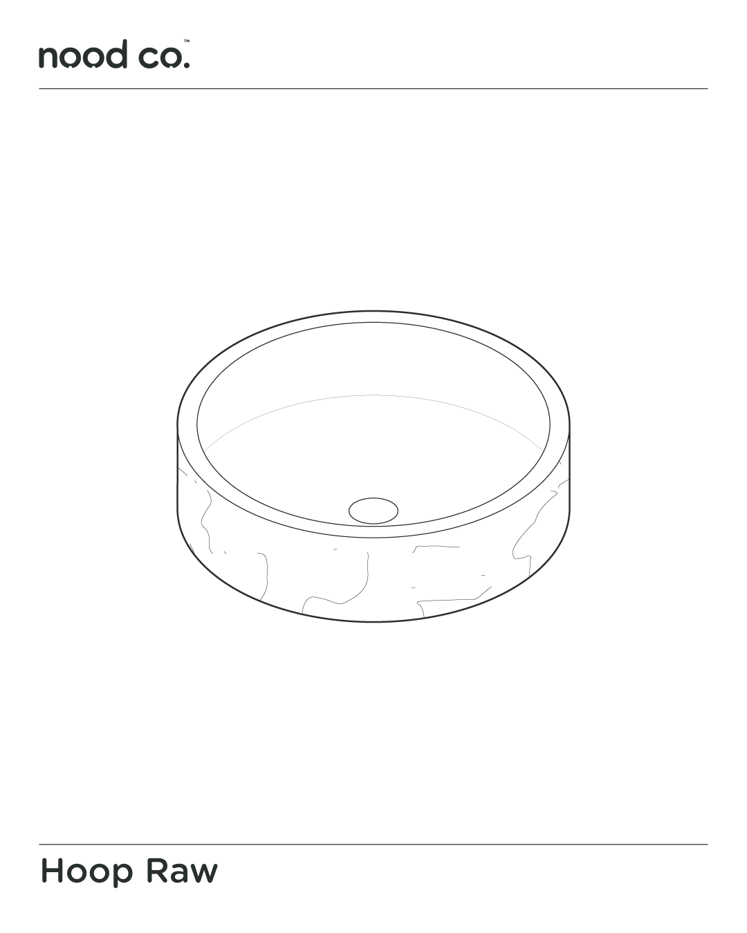 Hoop Raw Basin (Custard) thumbnail 2